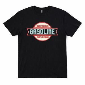 HAILIE DEEGAN Black Gasoline Parts And Repair T-shirt Small NASCAR Racing